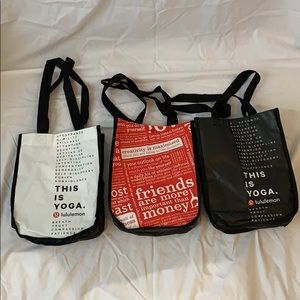3 Lululemon Reusable Shopping Totes